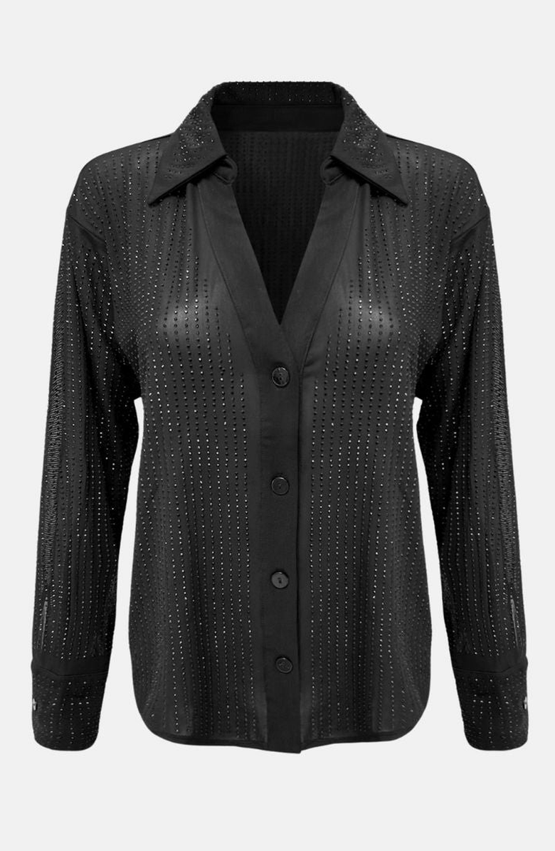 OW Collection OPAL Rhinestone Shirt, Alternate, color,