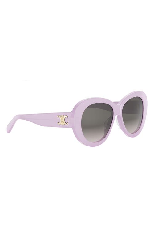 Celine Triomphe Logo Oval Acetate Sunglasses
