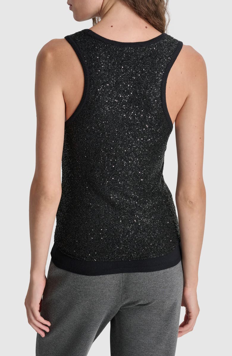 DKNY Sequin Sweater Tank, Alternate, color, 