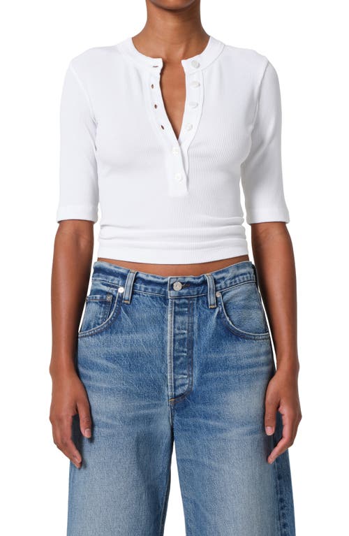 Citizen Of Humanity Citizens Of Humanity Nali Rib Henley In White