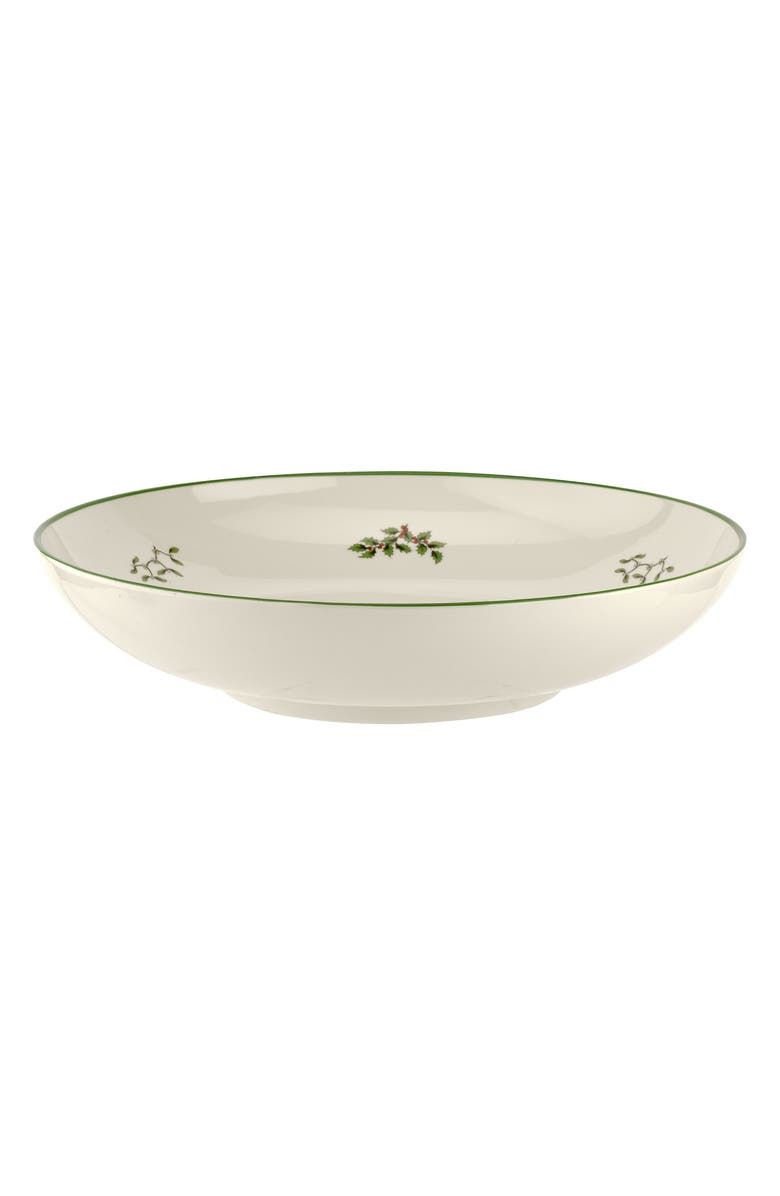 Spode Christmas Tree Pasta Bowl, Alternate, color, Green