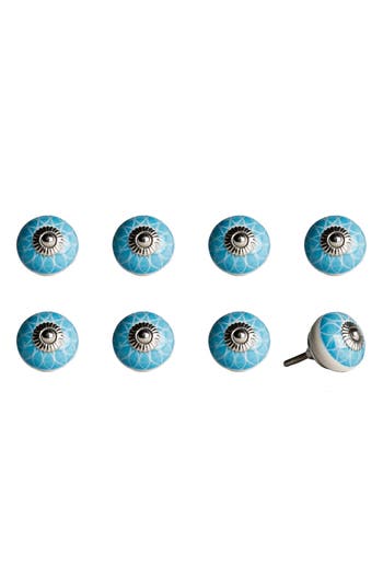 Kinetic 8-pack Knobs In Blue Cream