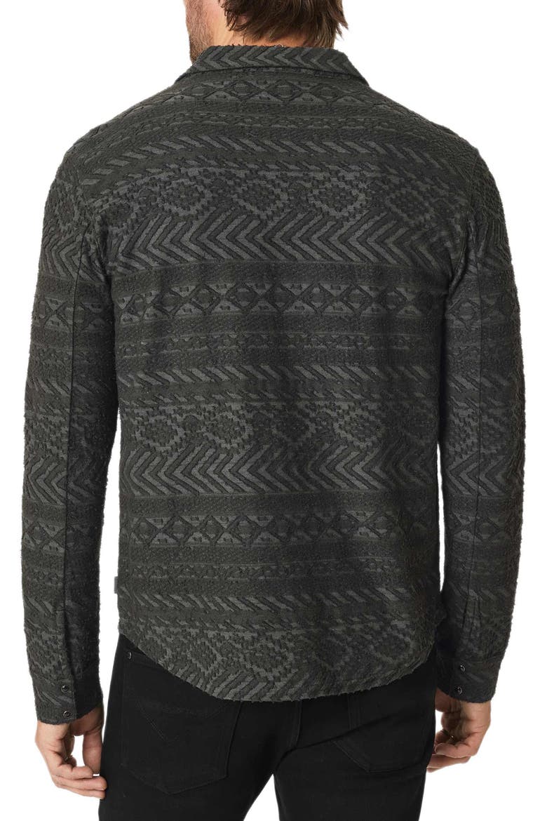 Glover Textured Snap-Up Western Shirt, Alternate, color, DK CHARCOAL