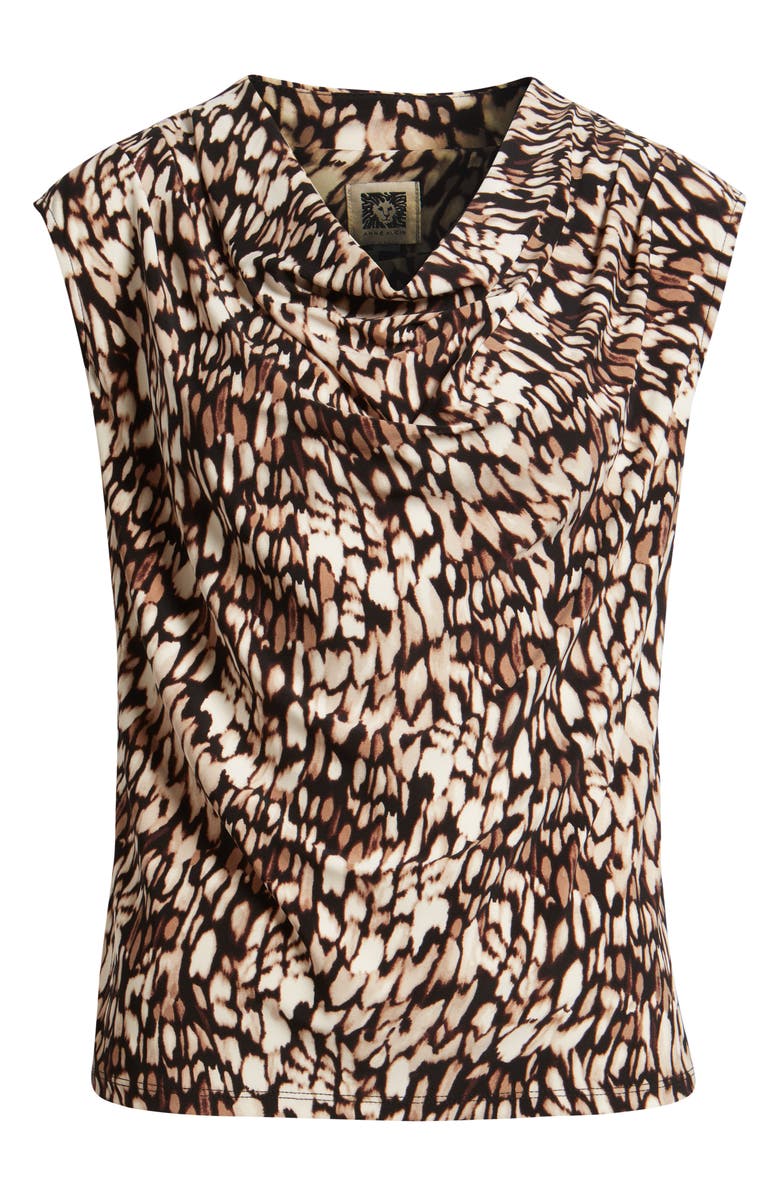 Anne Klein Pleated Cowl Neck Top, Alternate, color, 