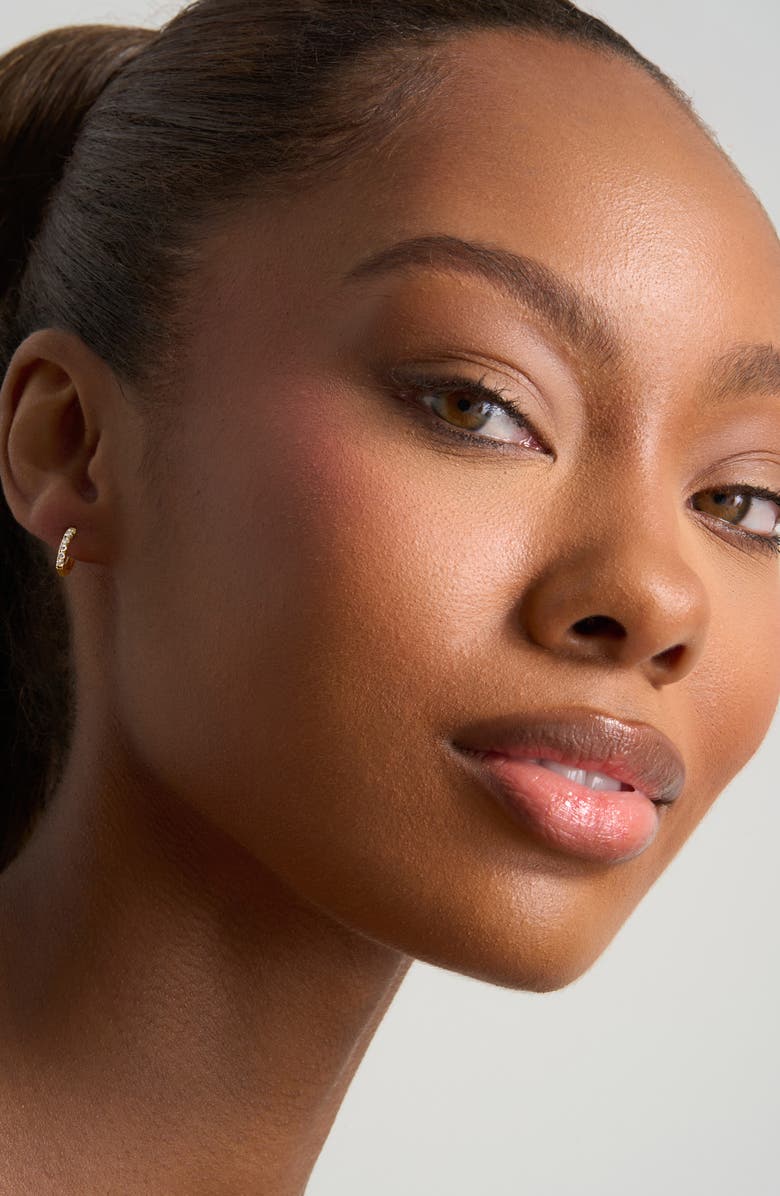 Bony Levy Audrey Diamond Huggie Hoop Earrings, Alternate, color, White Gold/ Diamond