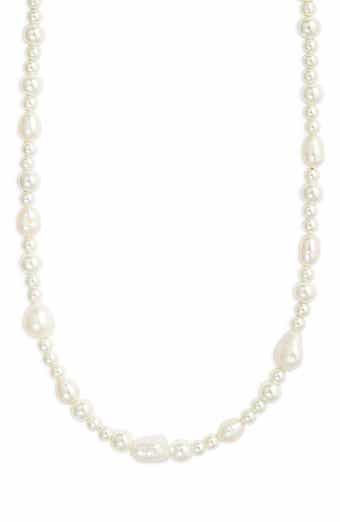 Nordstrom Faux & Freshwater Pearl Necklace