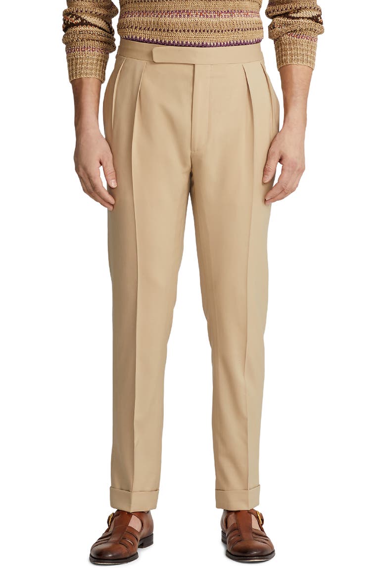 Gregory Pleated Wool Gabardine Trousers (Men) | Nordstromrack