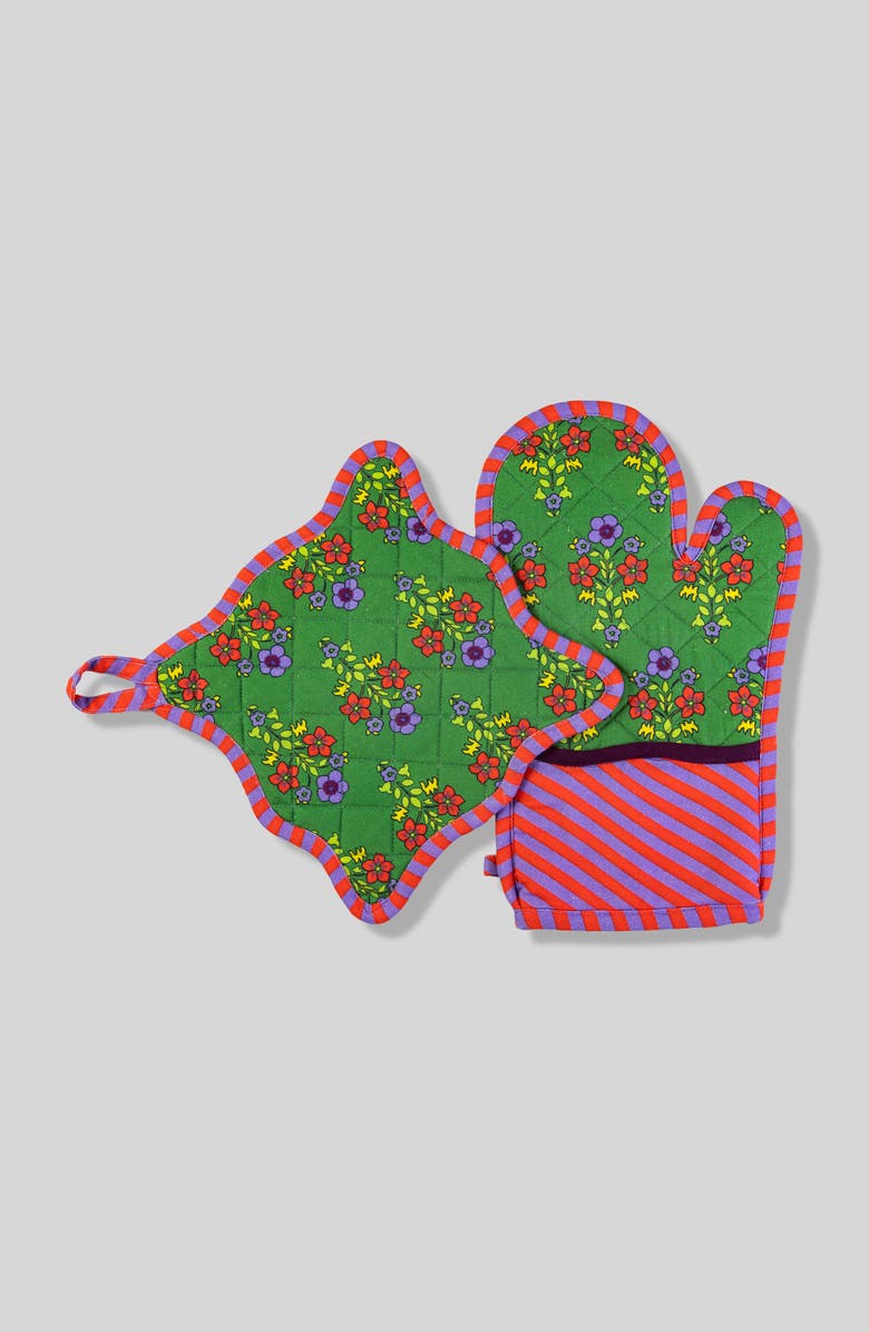 Furbish Green Pot Holder 
Oven Mitt, Main, color, 