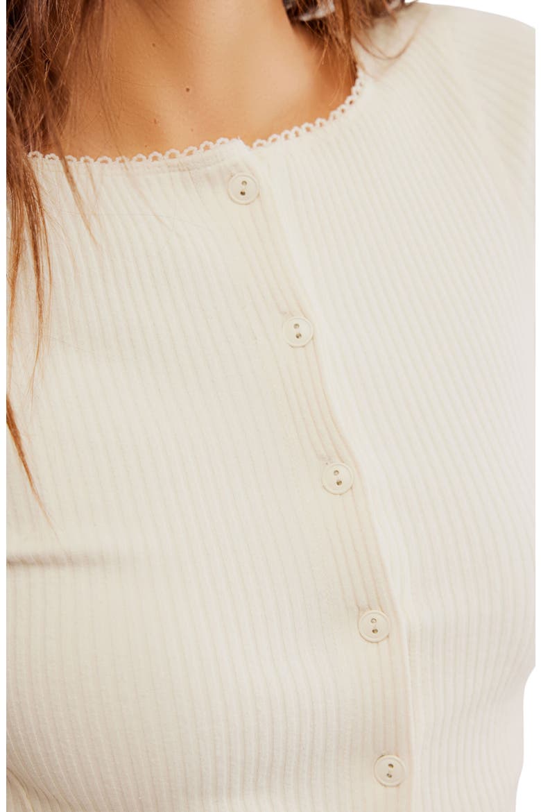 Most Wanted Short Sleeve Cotton Blend Cardigan, Alternate, color, IVORY