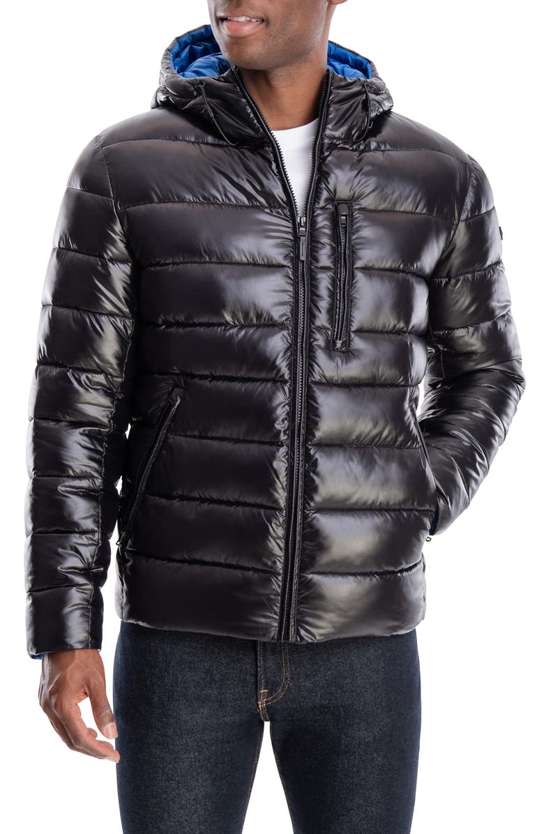 Michael Kors Casena Water-Resistant Packable Hooded Puffer Jacket, Alternate, color, 