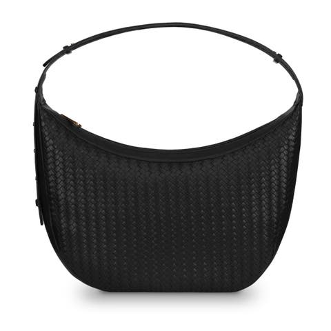 The Crescent Woven Shoulder Bag