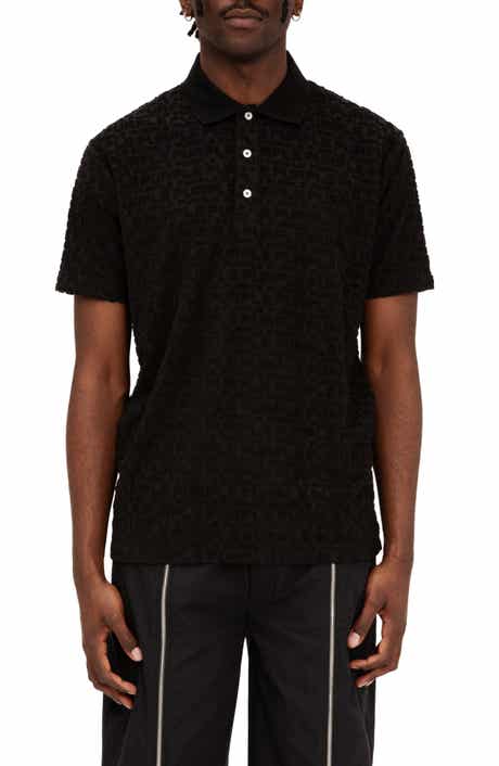 PURPLE BRAND Textured Terry Cloth Polo