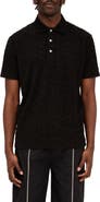 PURPLE BRAND Textured Terry Cloth Polo
