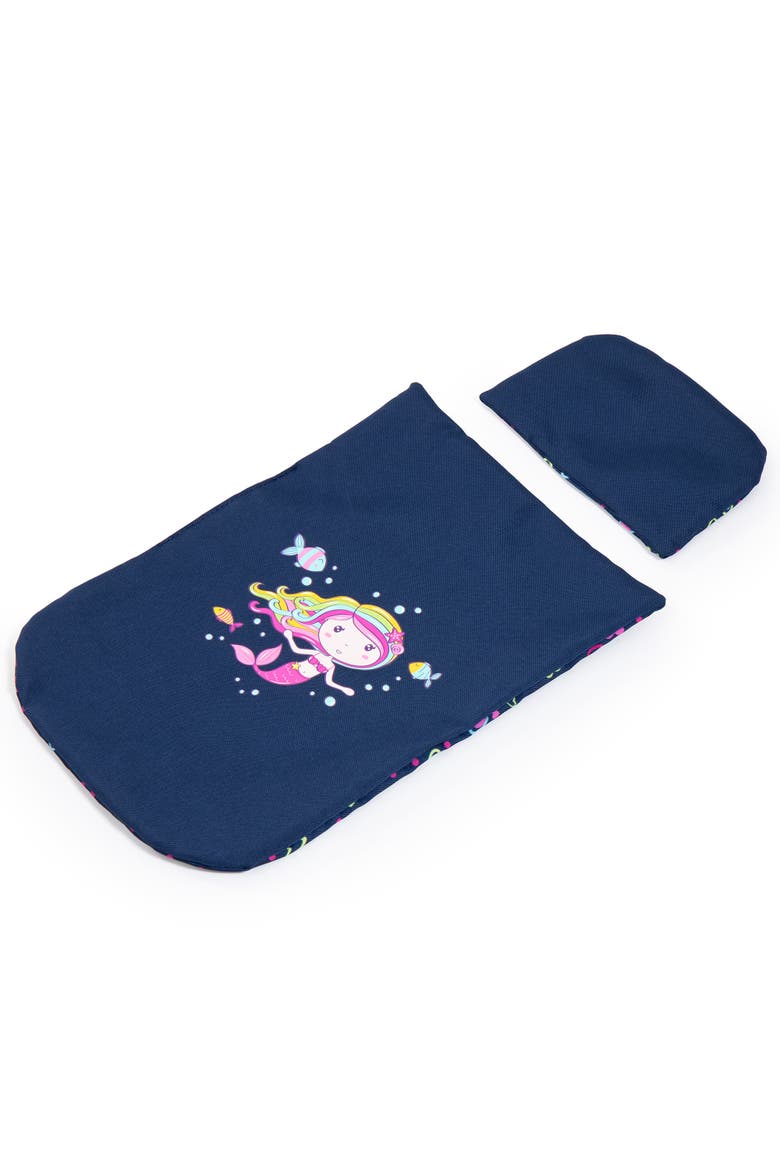 Pram Cosy Blue, Pink, Hearts Blanket & Shoulder Bag, Alternate, color, Multicolored