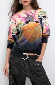 Desigual Thin Gauge Cotton & Cashmere Pullover