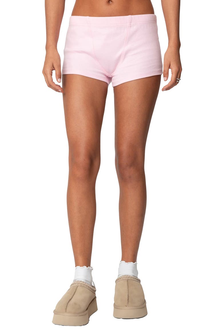 Rebekah Rib Shorts, Main, color, LIGHT-PINK