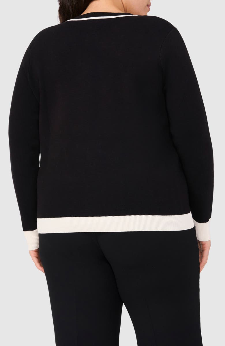 Halogen<sup>®</sup> Contrast Trim Cardigan, Alternate, color,