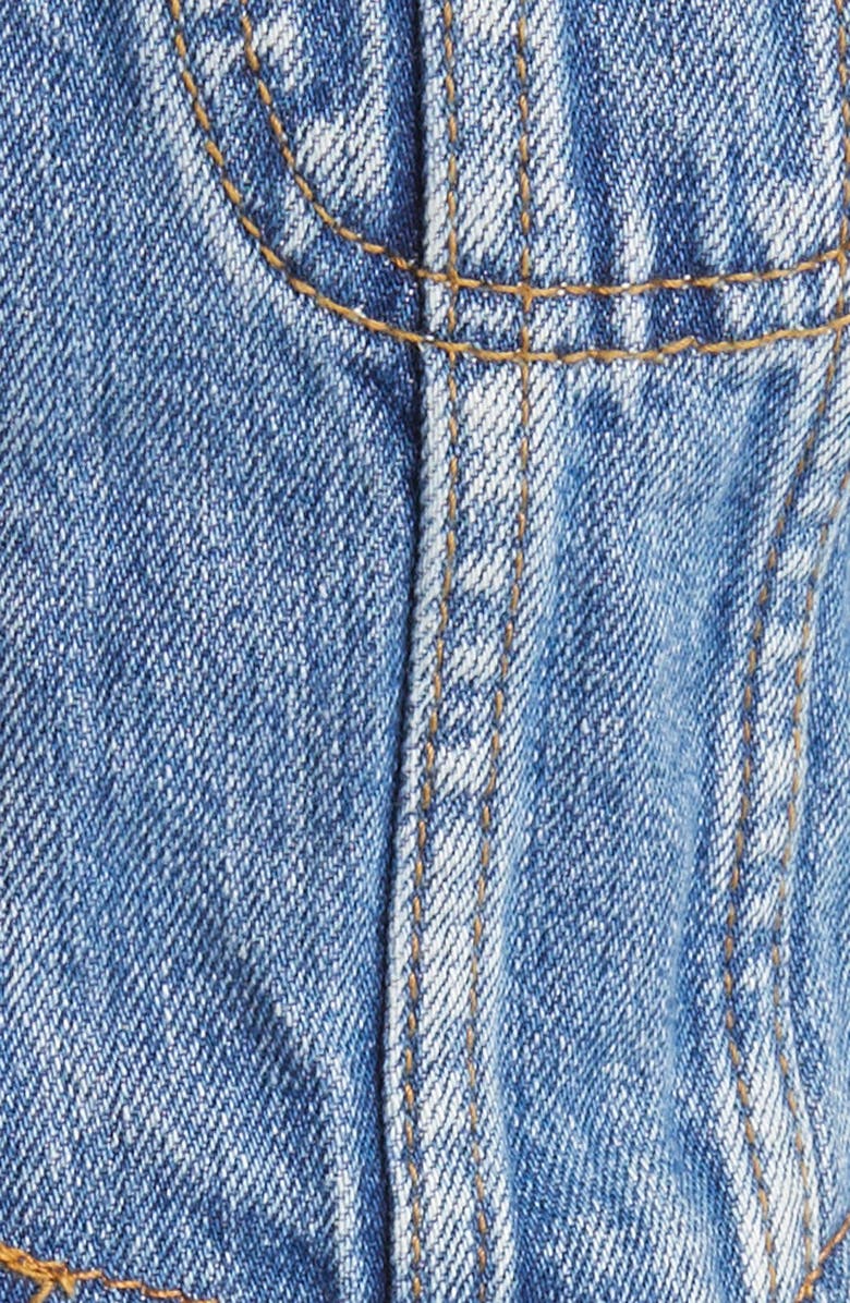 Re/Done Micro Denim Vest, Alternate, color,