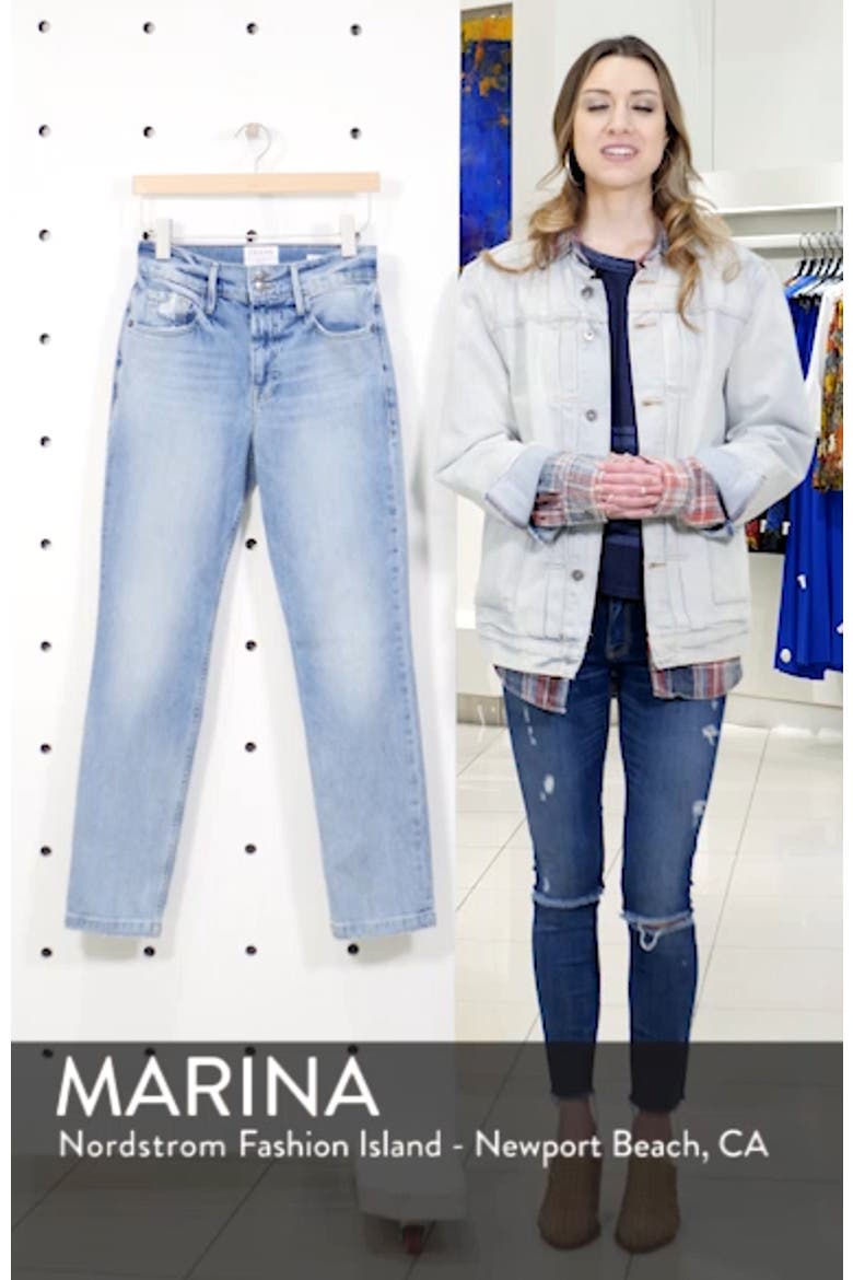 Le Sylvie Slender Straight Leg Jeans video