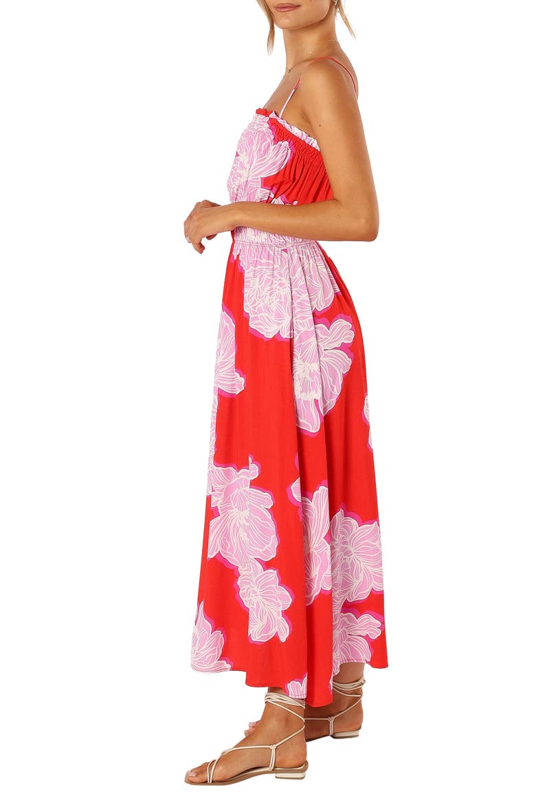 Sybel Floral Sundress, Alternate, color, RED PINK FLORAL