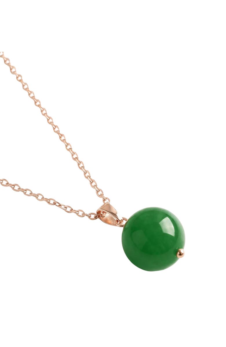 seree Greene Green Jade Pendant Necklace, Alternate, color, Green