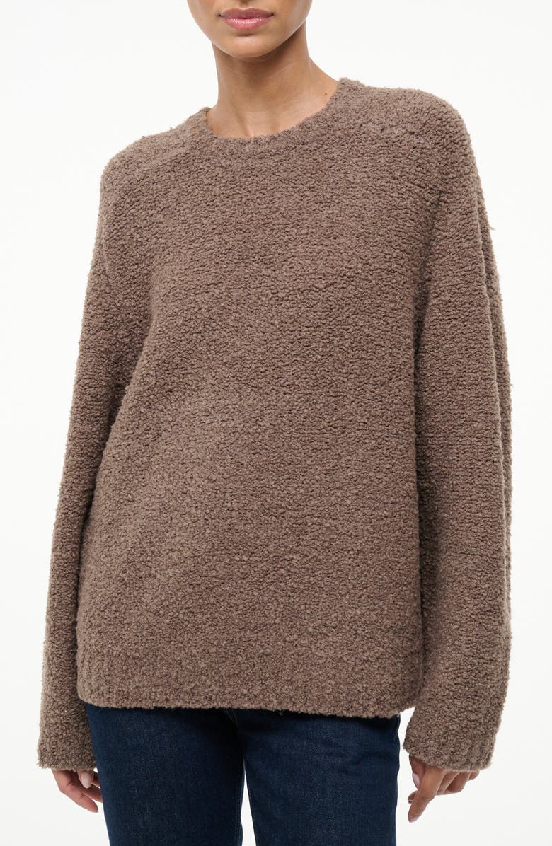 STAUD Siren Sweater & Scarf Set, Alternate, color, Truffle