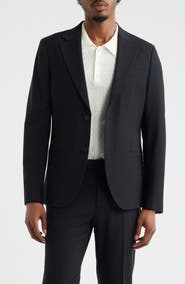 Open Edit Skinny Fit Black Suit Jacket