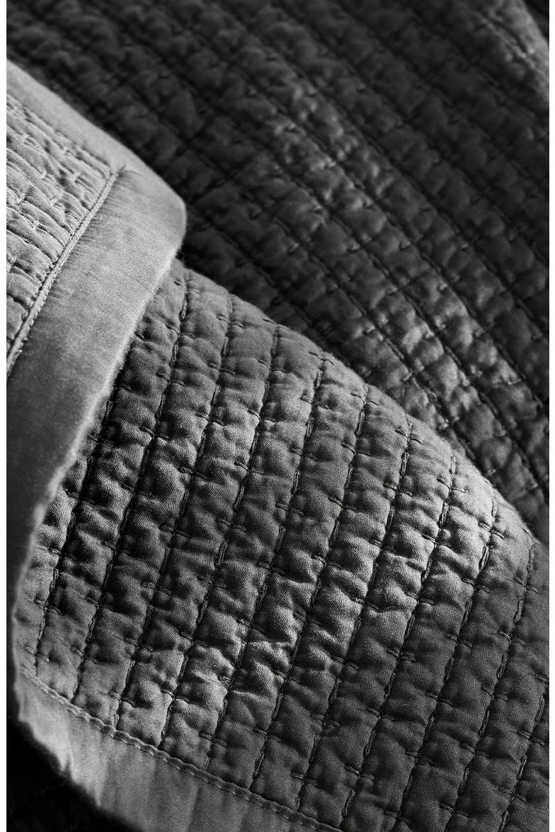 Signature Texture Stitch Organic Cotton Quilt, Alternate, color, NIGHT