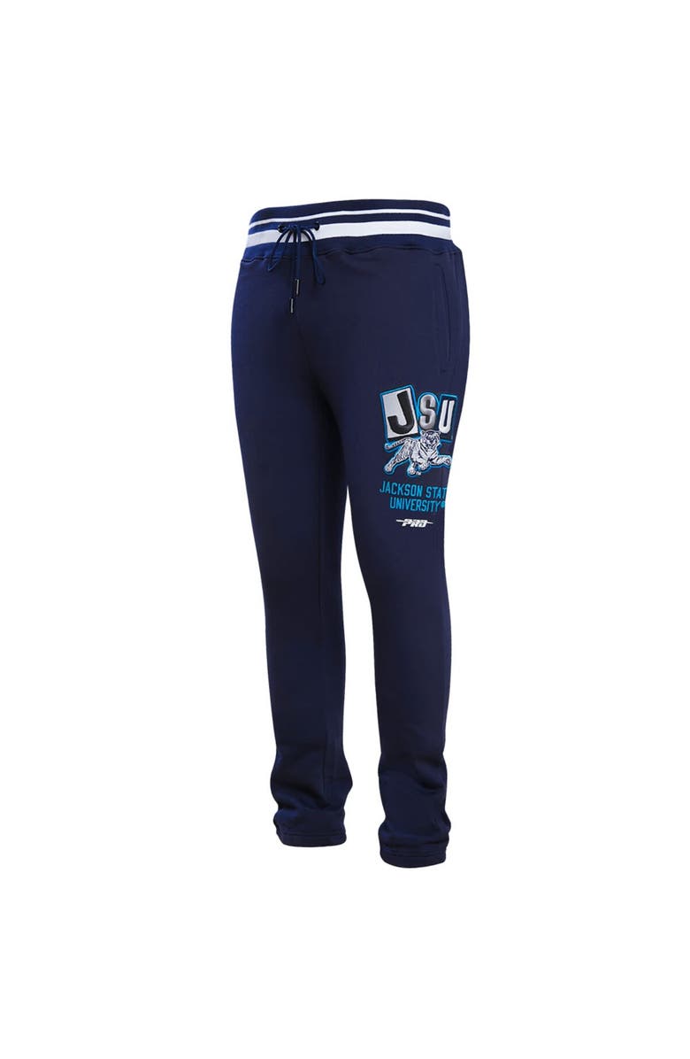 PRO STANDARD Men's Pro Standard Navy Jackson State Tigers Homecoming Fleece Sweatpants, Alternate, color,