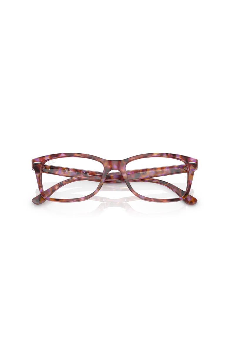 55mm Square optical glasses, Alternate, color, Red