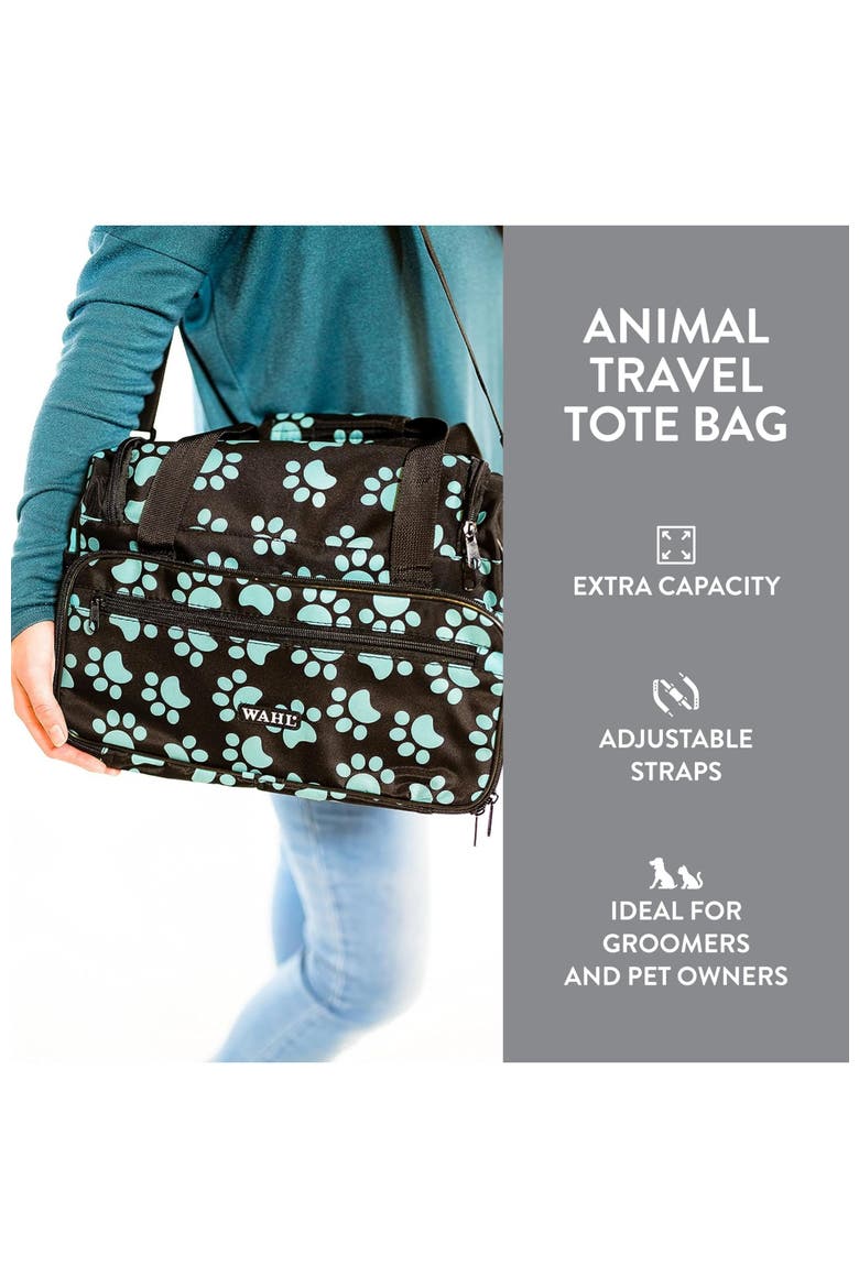 Pet Grooming Travel Tote Bag with Zipper 28.8", Alternate, color, Turquoise