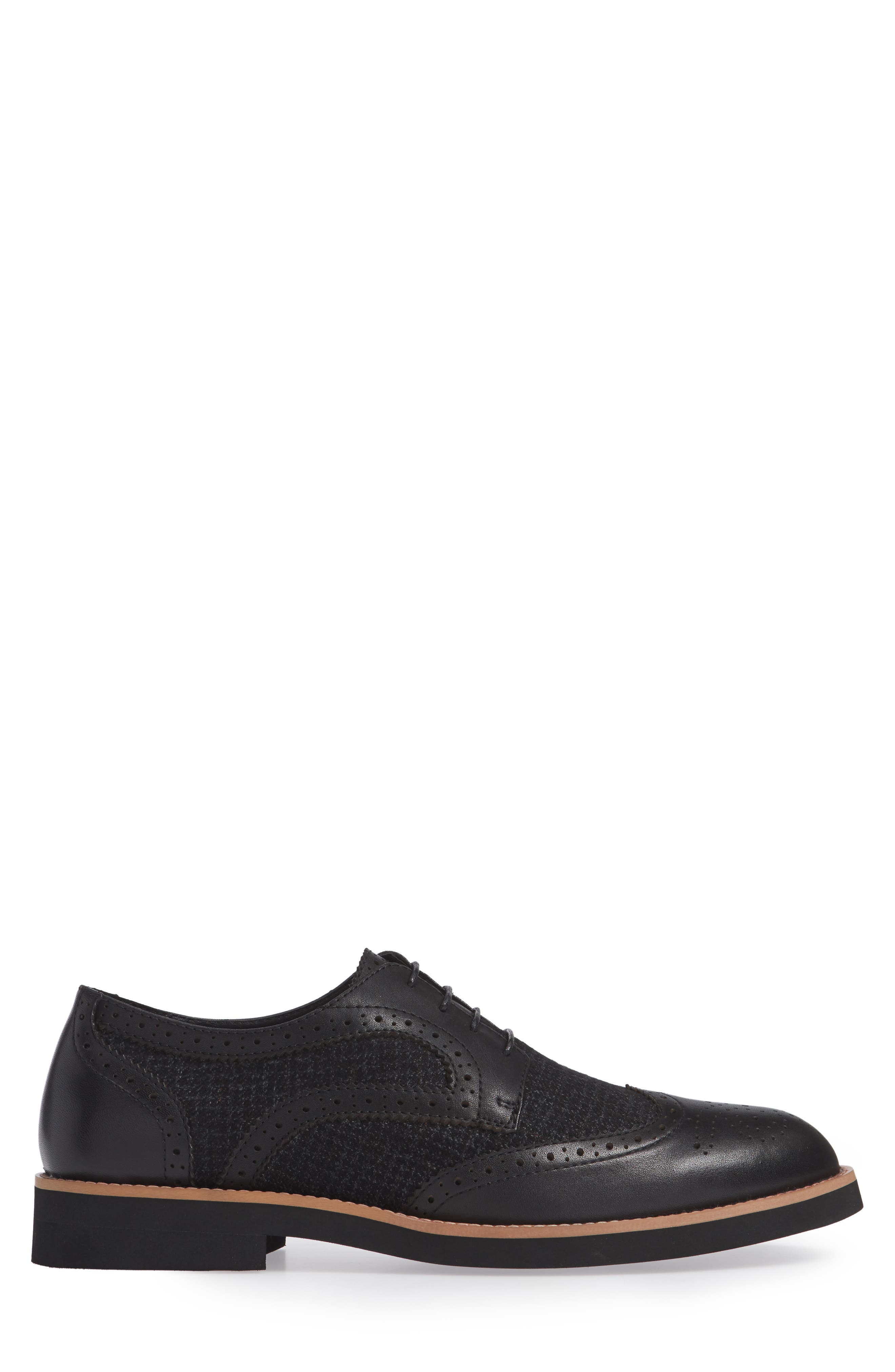 Bolton Wingtip, Alternate, color, BLACK