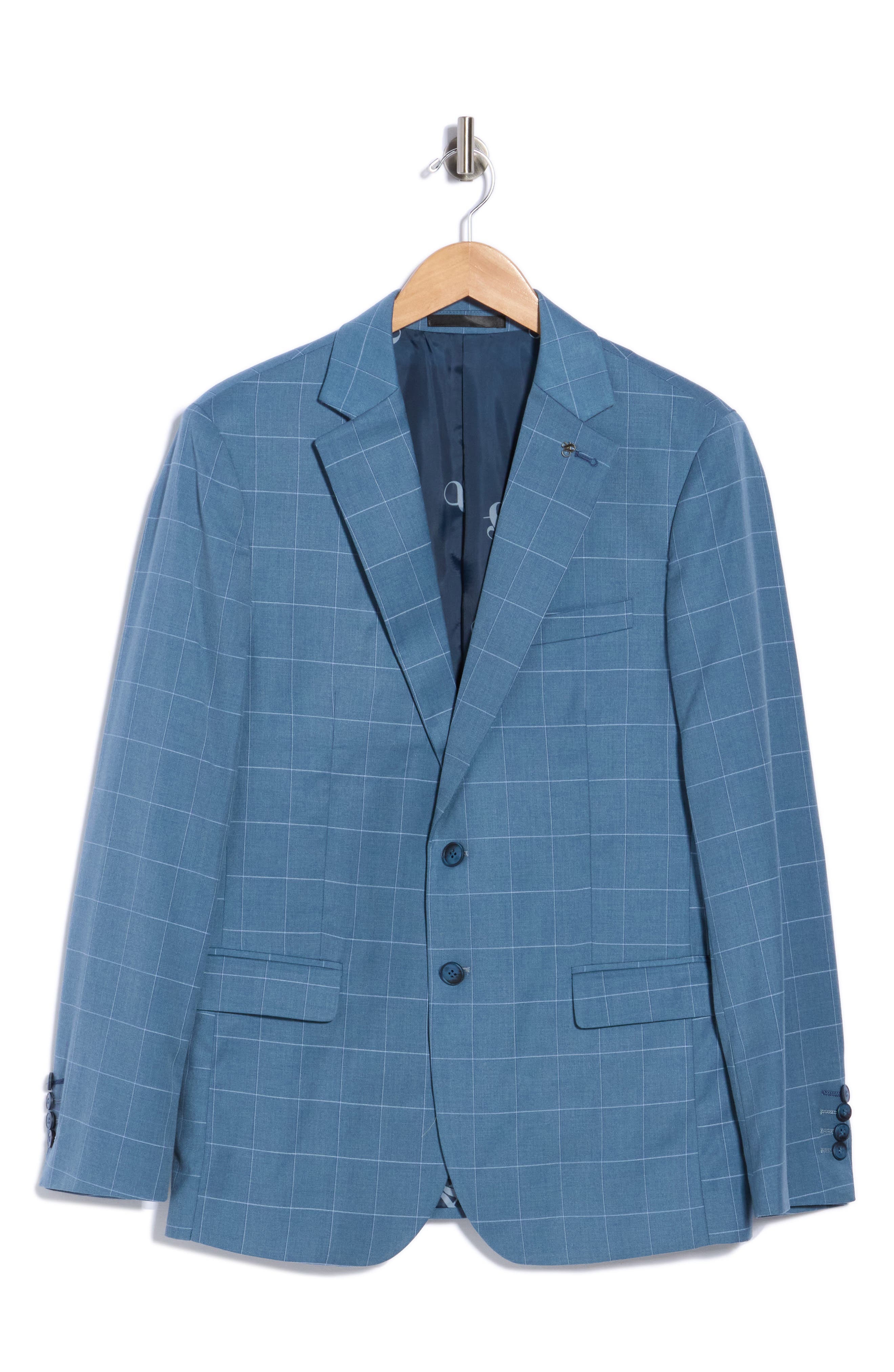 Windowpane Check Sport Coat
