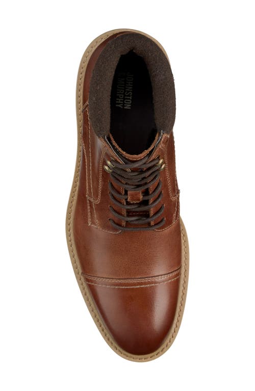 Johnston & Murphy Chadwick Cap Toe Boot In Cognac