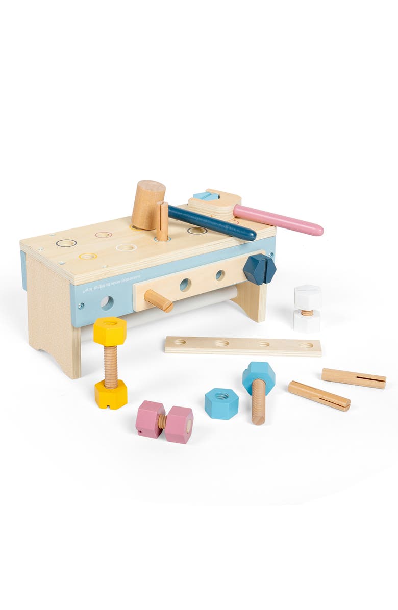 Bigjigs Toys FSC<sup>®</sup> Certified Activity Work Bench, Alternate, color, Multicoloured