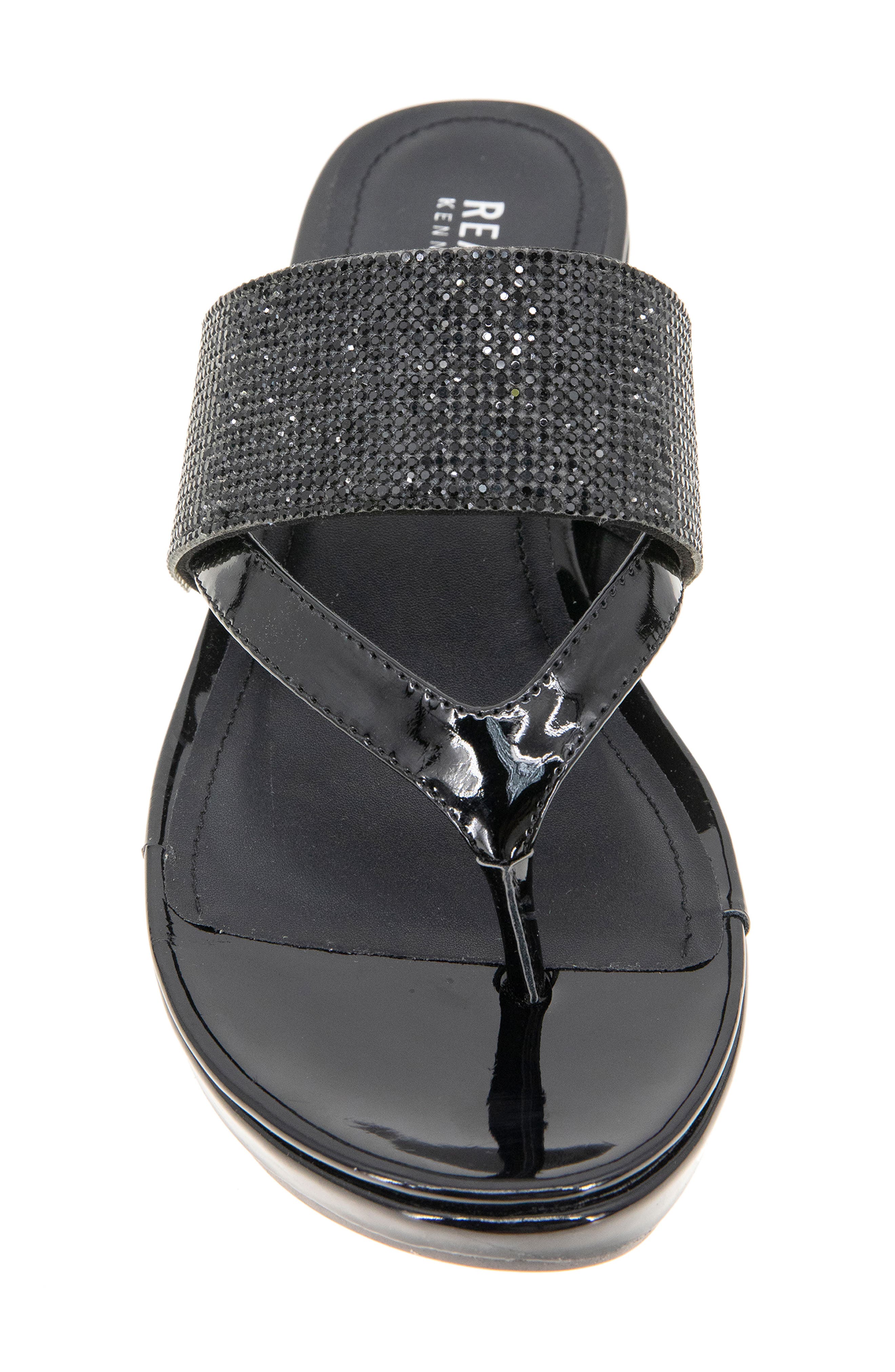 Reaction Kenneth Cole Pepea Crystal Platform Wedge Sandal, Alternate, color, 