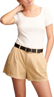 Lucky Brand Rib Scoop Neck T-Shirt