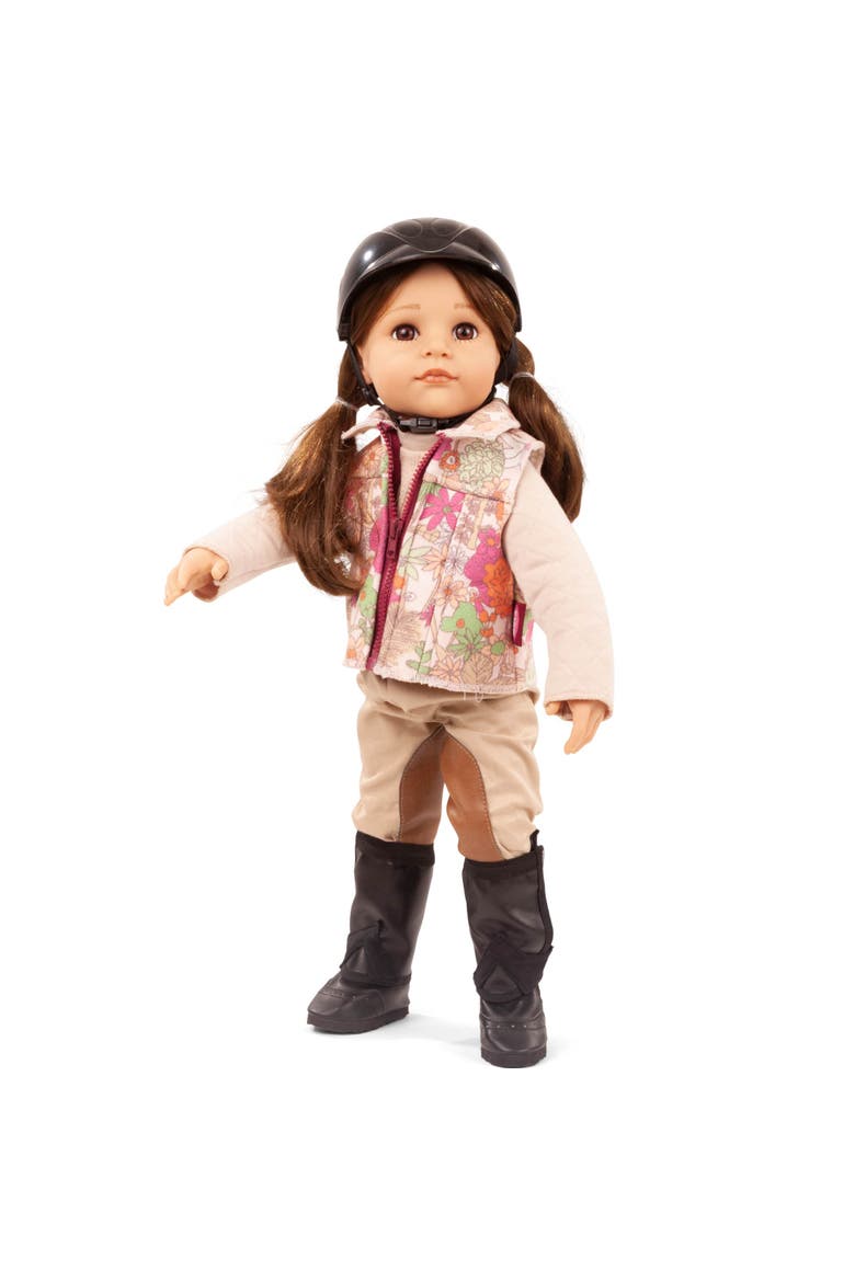 Hannah Loves Horseback Riding 19.5 Inch Standing Poseable Doll, Accessories, Alternate, color, Multicolored