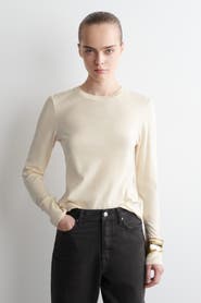 COS Cotton Jersey Long-Sleveled Top