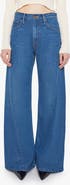 MOTHER Lemon Twist High Waist Wide Leg Jeans