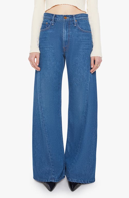 Mother Lemon Twist High Waist Wide Leg Jeans In Blue