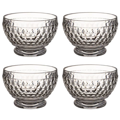 Villeroy & Boch Boston Set Of 4 Individual Bowl In Clear