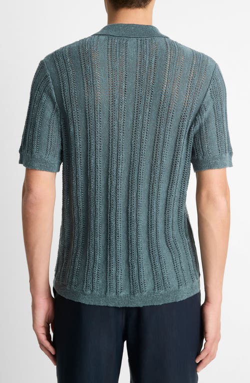 VINCE VINCE CABANA KNIT BUTTON-UP SHIRT