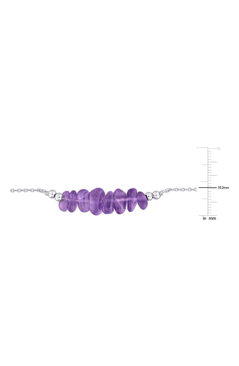 DELMAR Amethyst Beaded Necklace & Bracelet Set, Alternate, color, Purple
