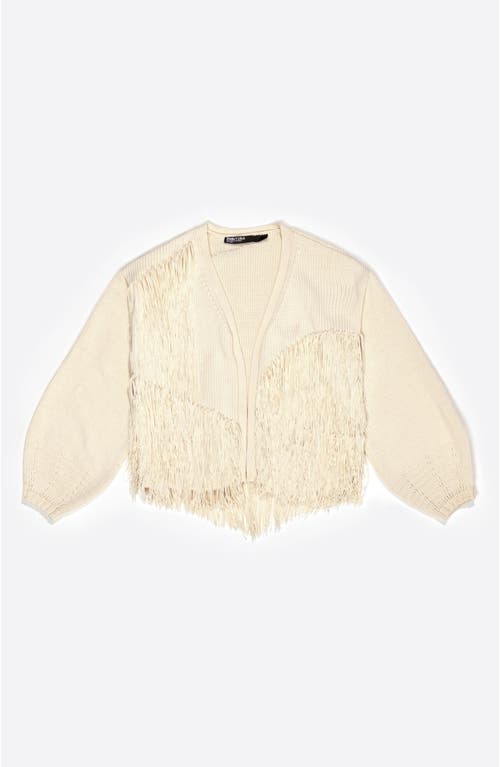 Bimba Y Lola Fringe-detail Knitted Cardigan In Multi