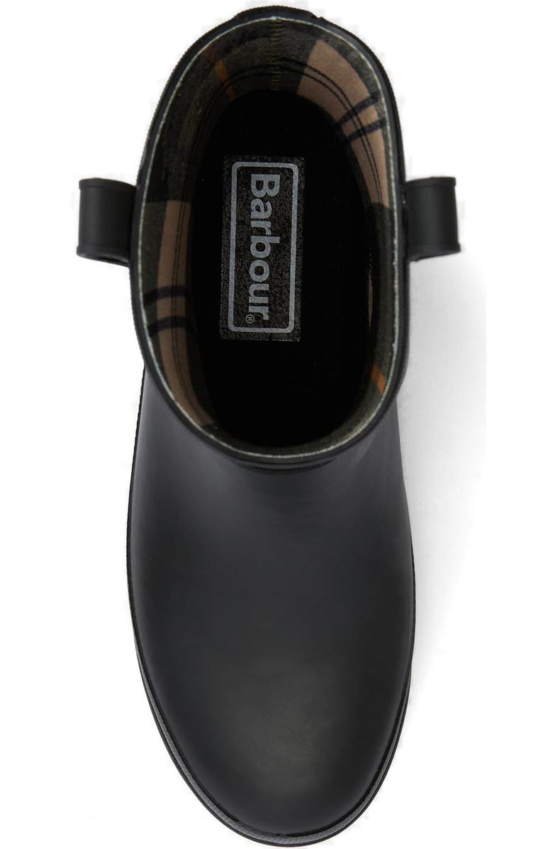 Barbour Elley Harness Rain Boot, Alternate, color, Black
