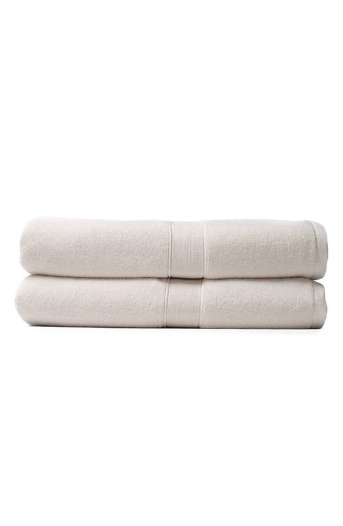 Cozy Earth Luxe Set Of 2 Bath Sheets In Neutral