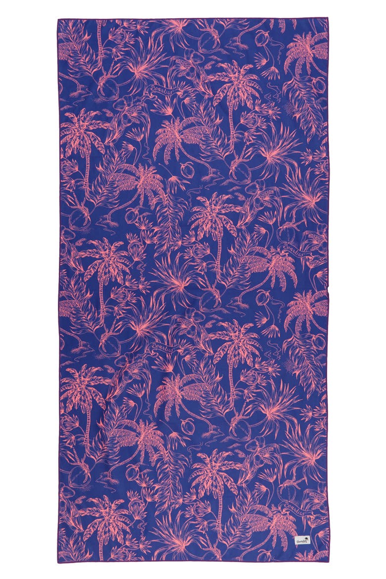 Palm Tree Towel, Main, color, BLUE