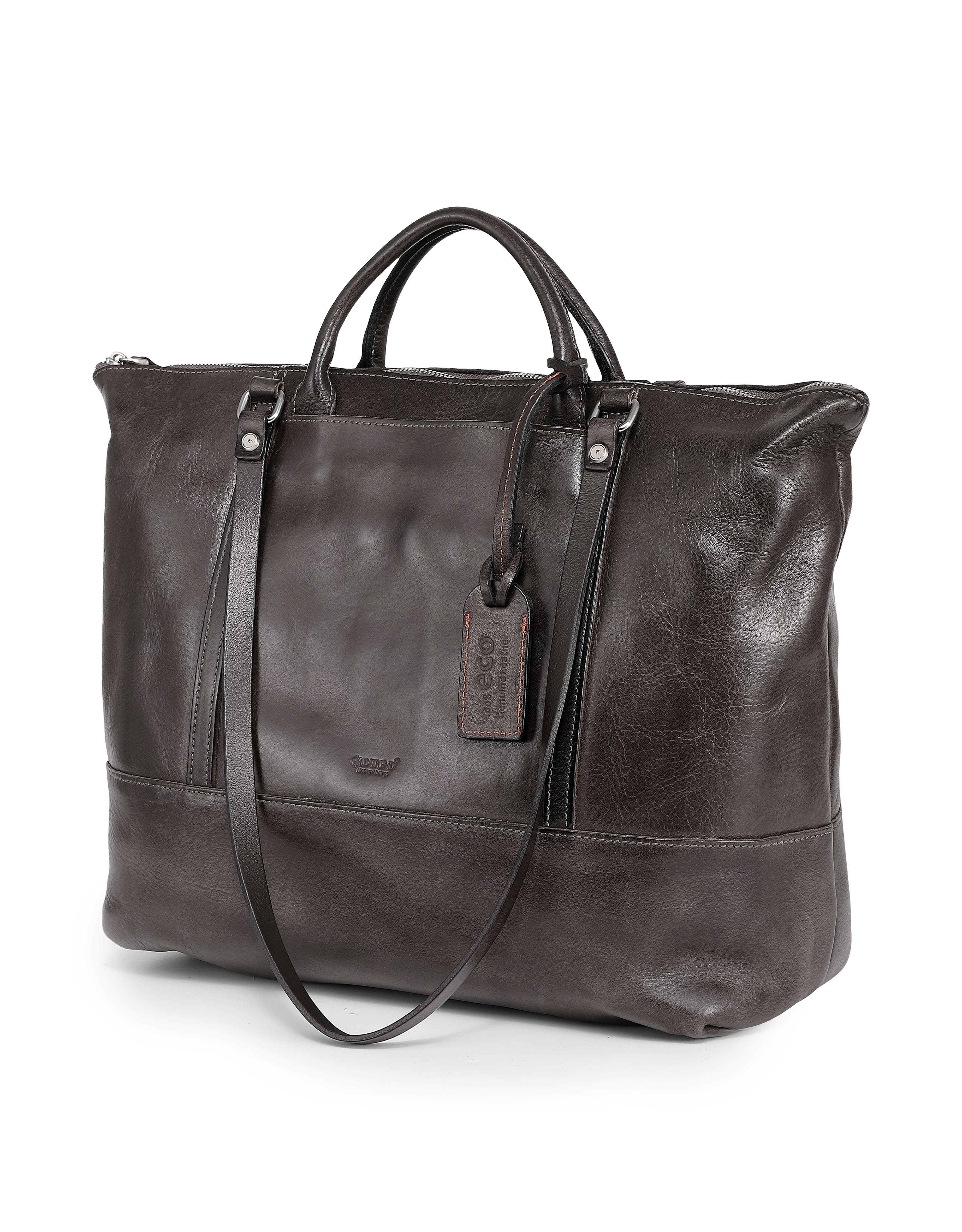 OLD TREND Crocus Genuine Leather Spacious Carryall Tote, Alternate, color, Grey