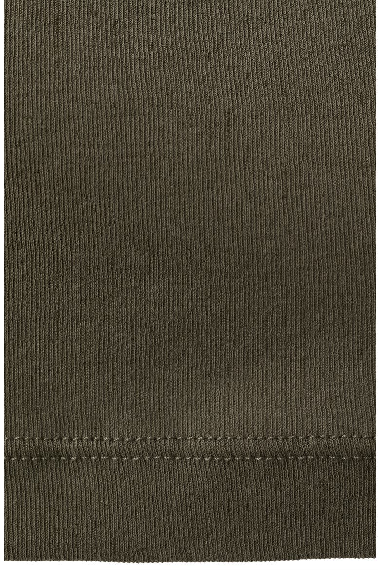 Fitted Cowl Neck Sleeveless Cotton Top, Alternate, color, KHAKI GREEN